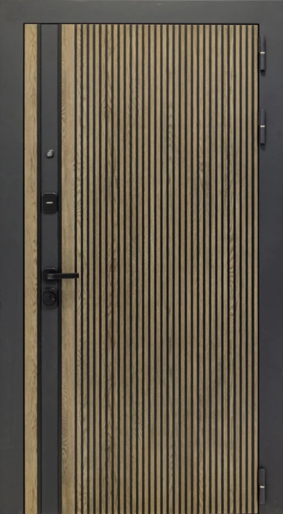 Входная дверь ДвериПРО Rosna ФЛ-185 (10мм, ПВХ ясень белый) DPRO198110 внешняя сторона