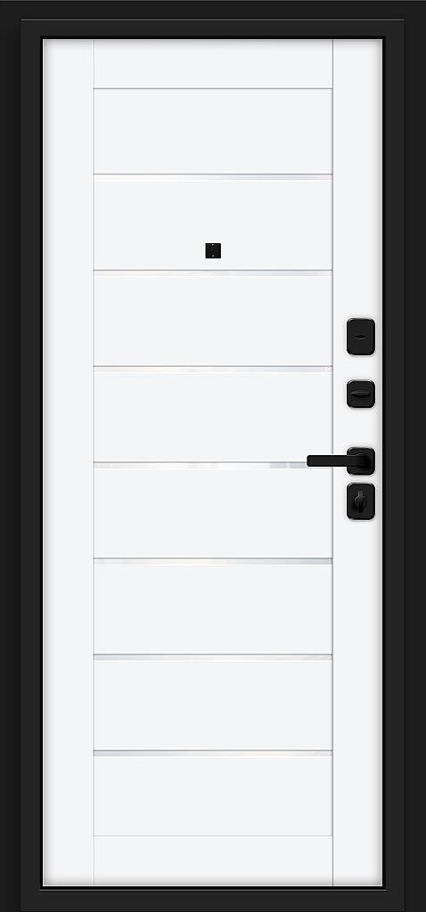 Входная дверь Прайм/SBlack Black Shell/White Silk BR6209 внутренняя сторона
