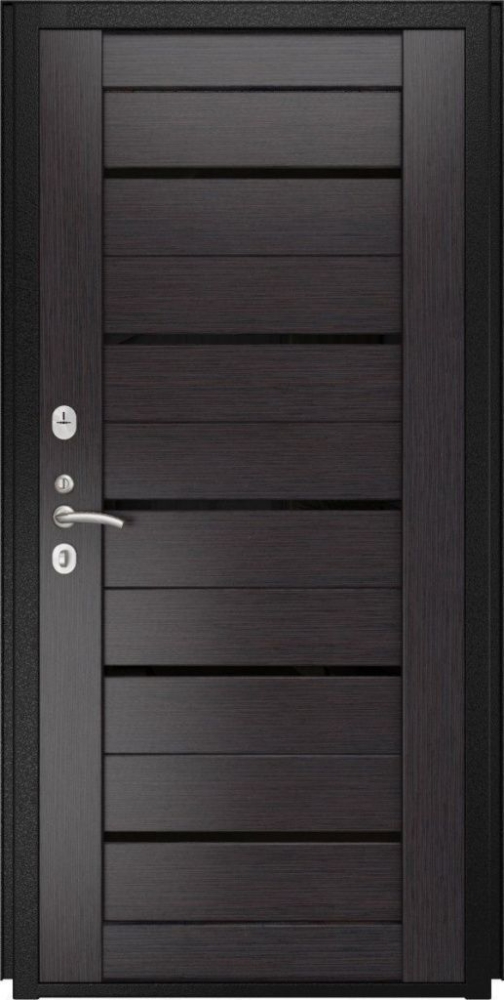 Входная дверь ДвериПРО Авеста СБ-1 (лак.черное, 16мм, венге) DPRO195838 внутренняя сторона